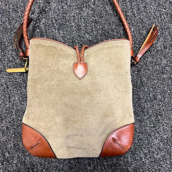 Isabel Marant Porte Epaule Taggy Bag in Khaki - Picture 4 of 7